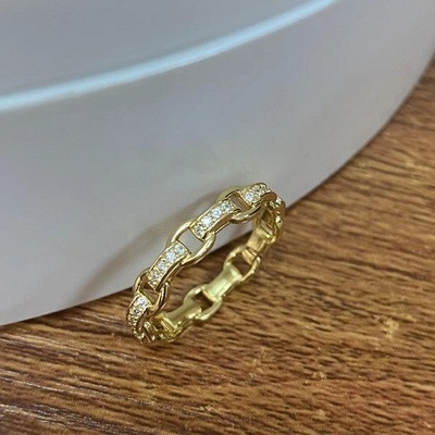Rantai Rantai 18K Emas Delikat Individu Super Peri 925 Perak Sterling