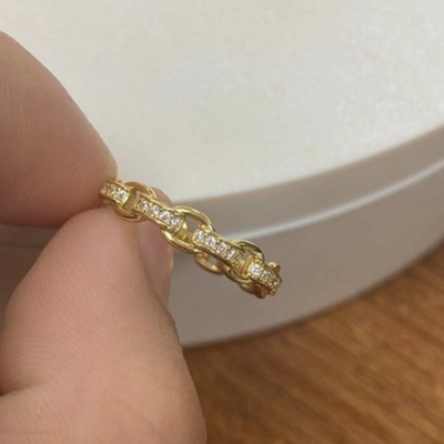 Rantai Rantai 18K Emas Delikat Individu Super Peri 925 Perak Sterling