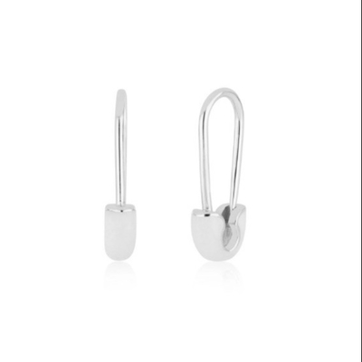 925 Sterling Silver Fashion Wanita Earrings Pin dihiasi dengan Blue Enamel Drop Finish