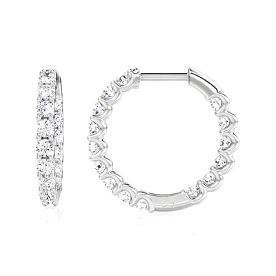 925 Perak Sterling Perhiasan Fine Hoop Earrings Sempurna Untuk Setiap Kejadian