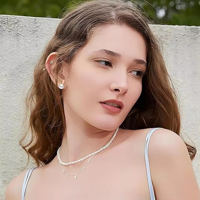 Kelinci Paskah Mutiara Earrings halus Zircon Studs Kelinci wortel Cute Perhiasan Hadiah