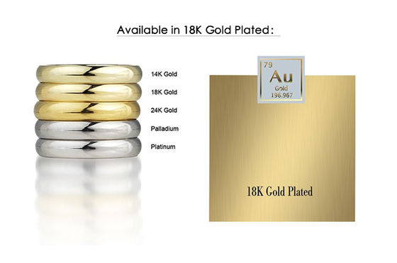 Piramida berlapis emas 18K unik 925 Sterling Silver Double Huggies Earrings Chunky Waterproof Jewelry