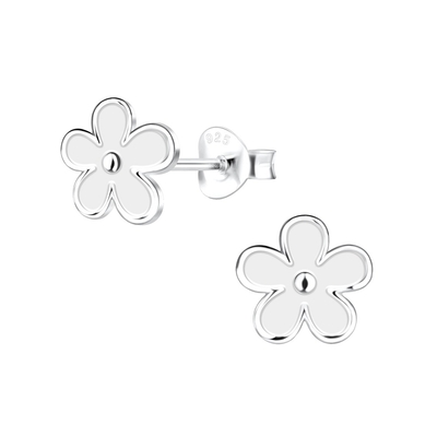 925 Sterling Silver Hipoallergenic Kids Stud Earrings 18K Gold Plated