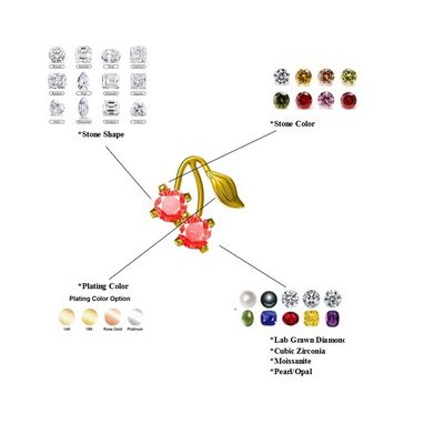 Anting-anting Kupu-kupu Stud Perak Sterling 925 Lapis Emas 18K 1.5g