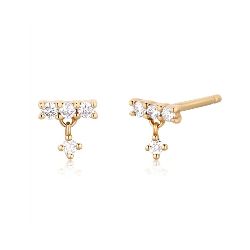 Perhiasan Earrings Minimalist Stud 2022 untuk Wanita dalam 925 Sterling Silver Disesuaikan