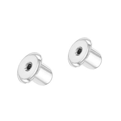 FedEx Express Silver Plated Screw Back untuk anting-anting anak-anak dalam 925 Sterling Silver
