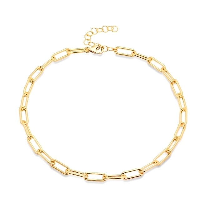 18K Gold Plated Chain untuk Pria dan Wanita Fashion tebal kalung stainless steel