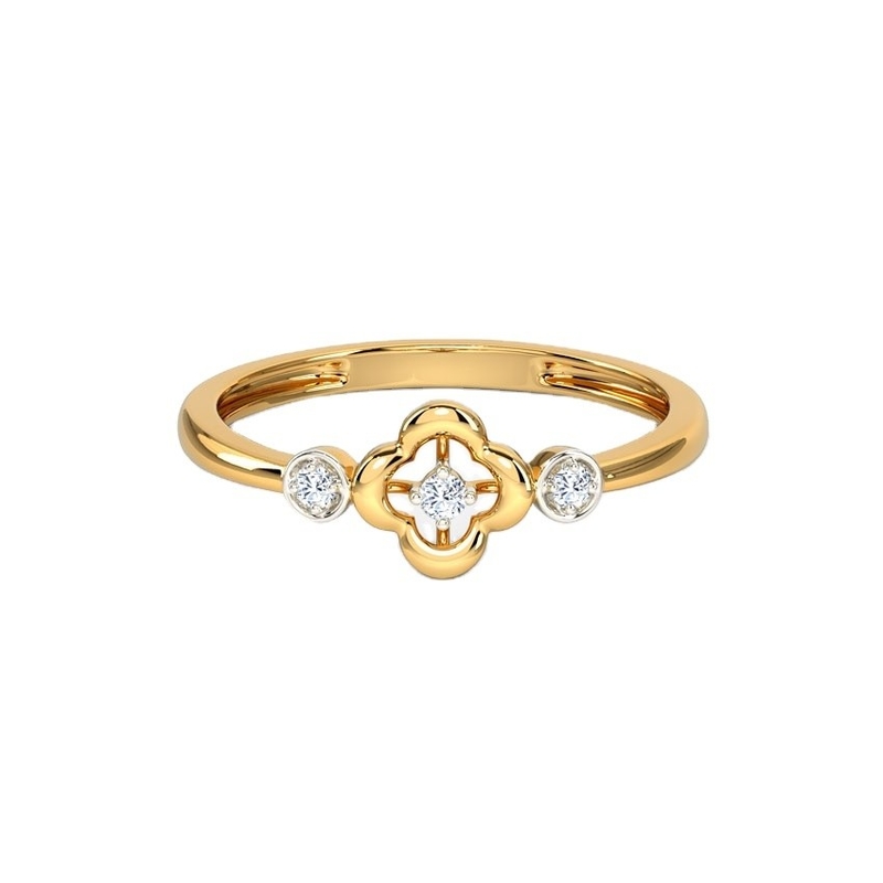 Cincin untuk Unisex 925 Sterling Perak Triad Clover Cincin di Brazil Ring Band Perhiasan