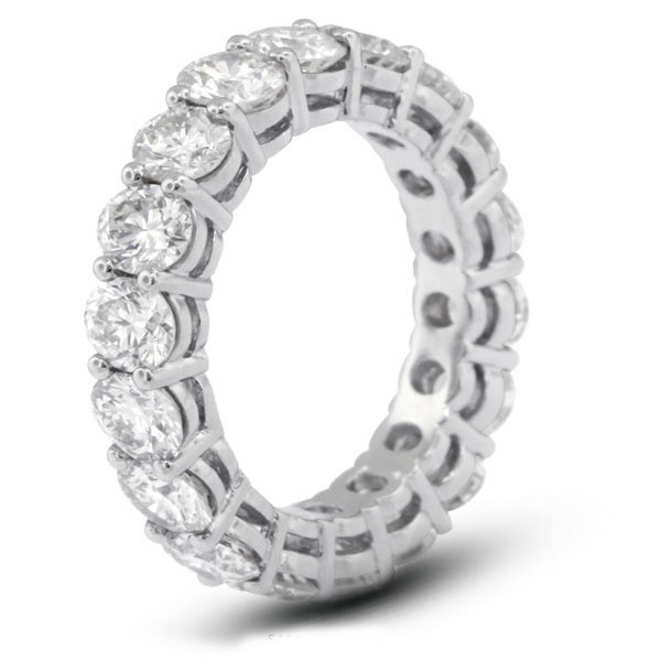 925 Sterling Silver 4mm CZ Eternity Band Ring ECO-Friendly Ya Plating Rose Gold