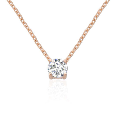 ODM 8mm Sterling Silver Rantai Jelas CZ 18k Gold Plated Rantai