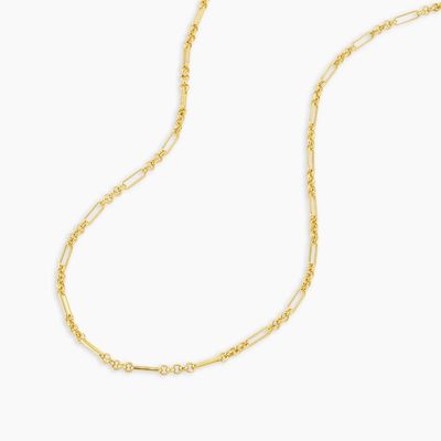 18in 925 Sterling Silver Chain Necklace 2,2mm Lebar 18K Gold Chain Necklace
