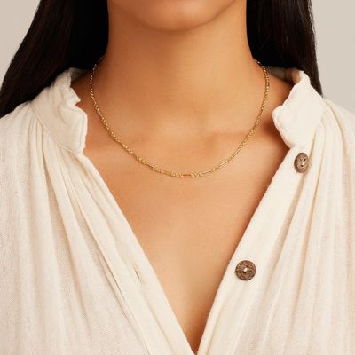 18in 925 Sterling Silver Chain Necklace 2,2mm Lebar 18K Gold Chain Necklace