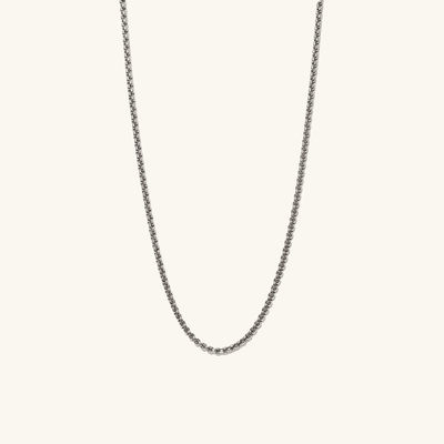 Handmade 18K Gold Plated kotak bulat kalung rantai dengan pengiriman cepat dan logo yang dapat disesuaikan