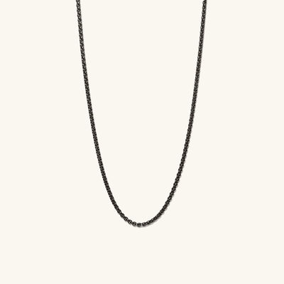 Handmade 18K Gold Plated kotak bulat kalung rantai dengan pengiriman cepat dan logo yang dapat disesuaikan