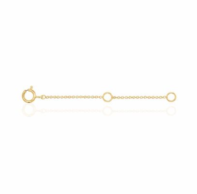 Perhiasan emas 925 Sterling Perak gelang dan kalung rantai extender untuk ulang tahun