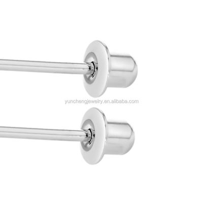 Butterfly Blue and Clearly CZ Anak-anak Custom Stud Earrings 925 Sterling Perak