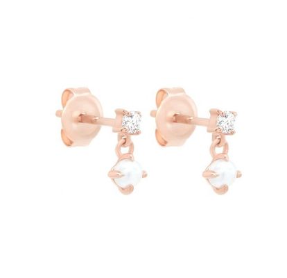 Mother of White Pearls 925 Sterling Silver Drop Earrings buatan tangan wanita untuk anak perempuan