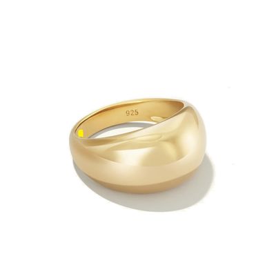 Desain Bold 925 Sterling Silver Dome Ring