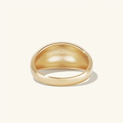 Desain Bold 925 Sterling Silver Dome Ring