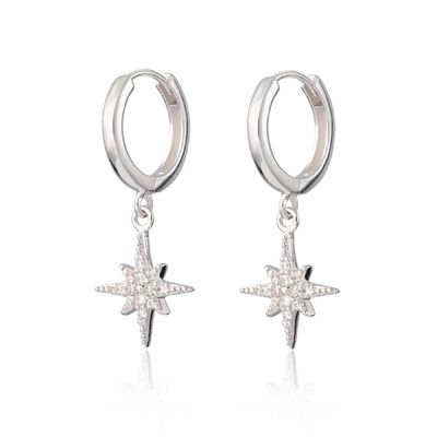 Starburst Earrings Gold Plated Hoop 925 Earrings Gold Plated Hoop Kecil