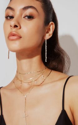 Perhiasan kustom anting-anting lain Tipe Long Silver Plating anting-anting dengan Marquis CZ Stone
