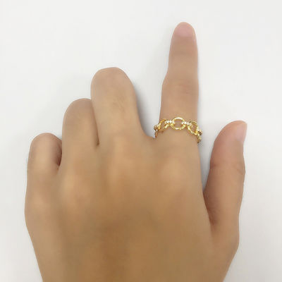CZ Diamonds Eternity Rings 925 Sterling Silver untuk Perhiasan Pria