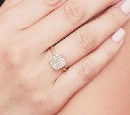 2024 Rings Brazil Pave Putih CZ Perak Ring untuk Perhiasan Mewah Aksesoris Fashion
