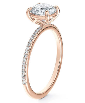 925 Sterling Perak Brazil Bulat Putih CZ Cincin Pertunangan Perhiasan Mewah Aksesoris