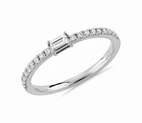 Perhiasan Mewah 925 Perhiasan Perak Sterling Cincin dengan Batu Hijau atau Putih dan 18K Plating Emas
