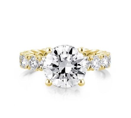 18K emas putih Zircon Eternity Band 925 Sterling Perak cincin pertunangan