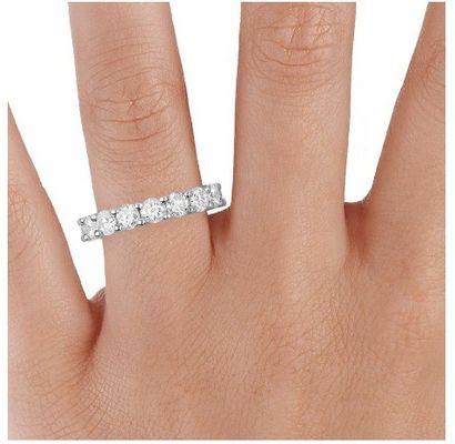 925 Perak Sterling Eternity Bands Ring Rhodium Plated Handmade Rings Perhiasan Teknik