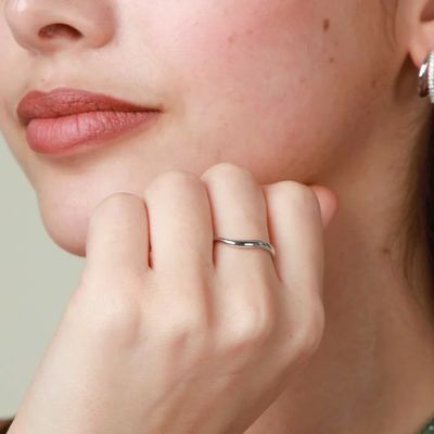 Sertifikat penilaian pihak ketiga 925 Sterling Perak Perhiasan Perempuan Ring