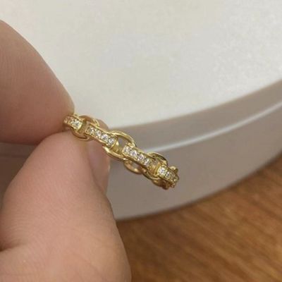 Rantai Rantai 18K Emas Delikat Individu Super Peri 925 Perak Sterling