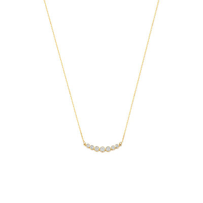 Minimalis 925 Sterling Silver Tennis Pendant Kalung untuk Wanita Lapisan Kalung yang dapat ditumpuk