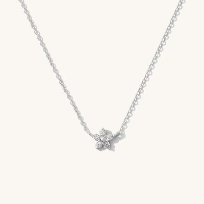 Wanita OEM / ODM 925 Sterling Silver Kalung Tanpa Batu Utama