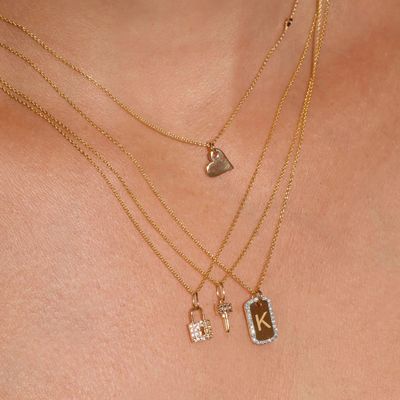 Kalung Ukiran Zirkon Berlapis Emas Rhodium Perak Sterling 925