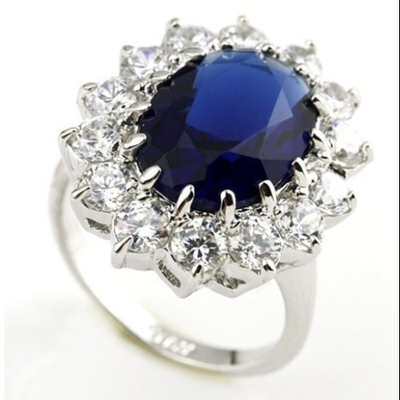 Putri Sapphire Desain Cincin Untuk Wanita Cinta Hadiah Batu Hitam Adaptabilitas