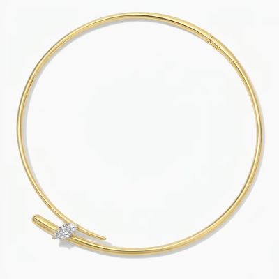 YUNCHENG Baru Datang 18K emas Choker untuk Wanita Perhiasan Mode