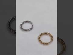 Simply Rose Gold 8mm Hinged Huggie Hoop kecil Earrings stainless steel untuk kelulusan